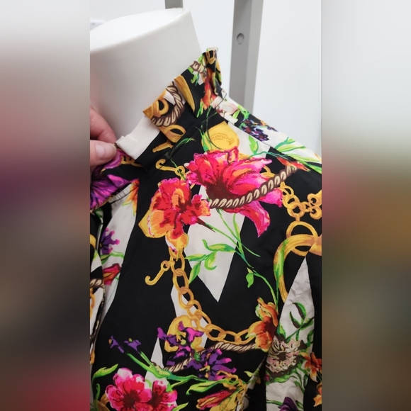 Juicy Couture blouse with bow tie size 10 - Picture 3 of 5